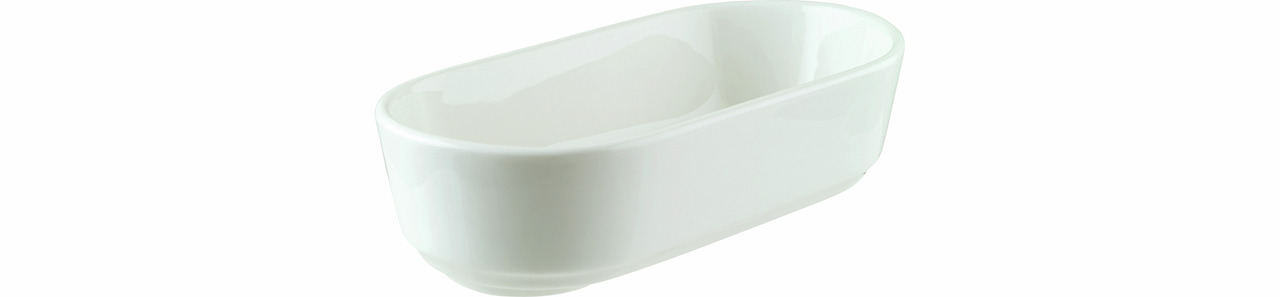 Schale oval hoch 155 x 80 x 44 mm / 0,23 l Mood Cream