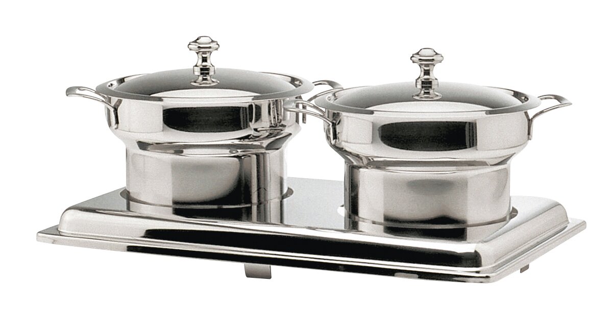 Suppenstation 2 x 4,50 l / 530 x 325 mm für Chafing Dish Neutral
