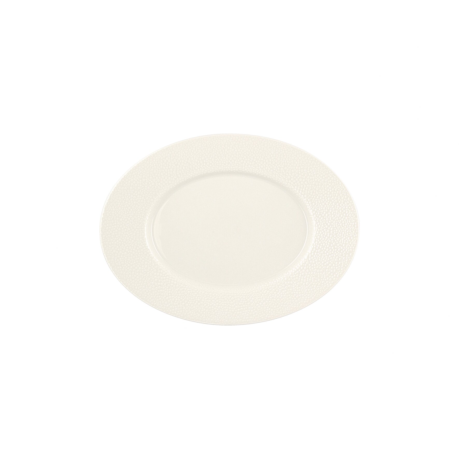 Platte oval Fahne 237 x 175 mm light Purity Pearls