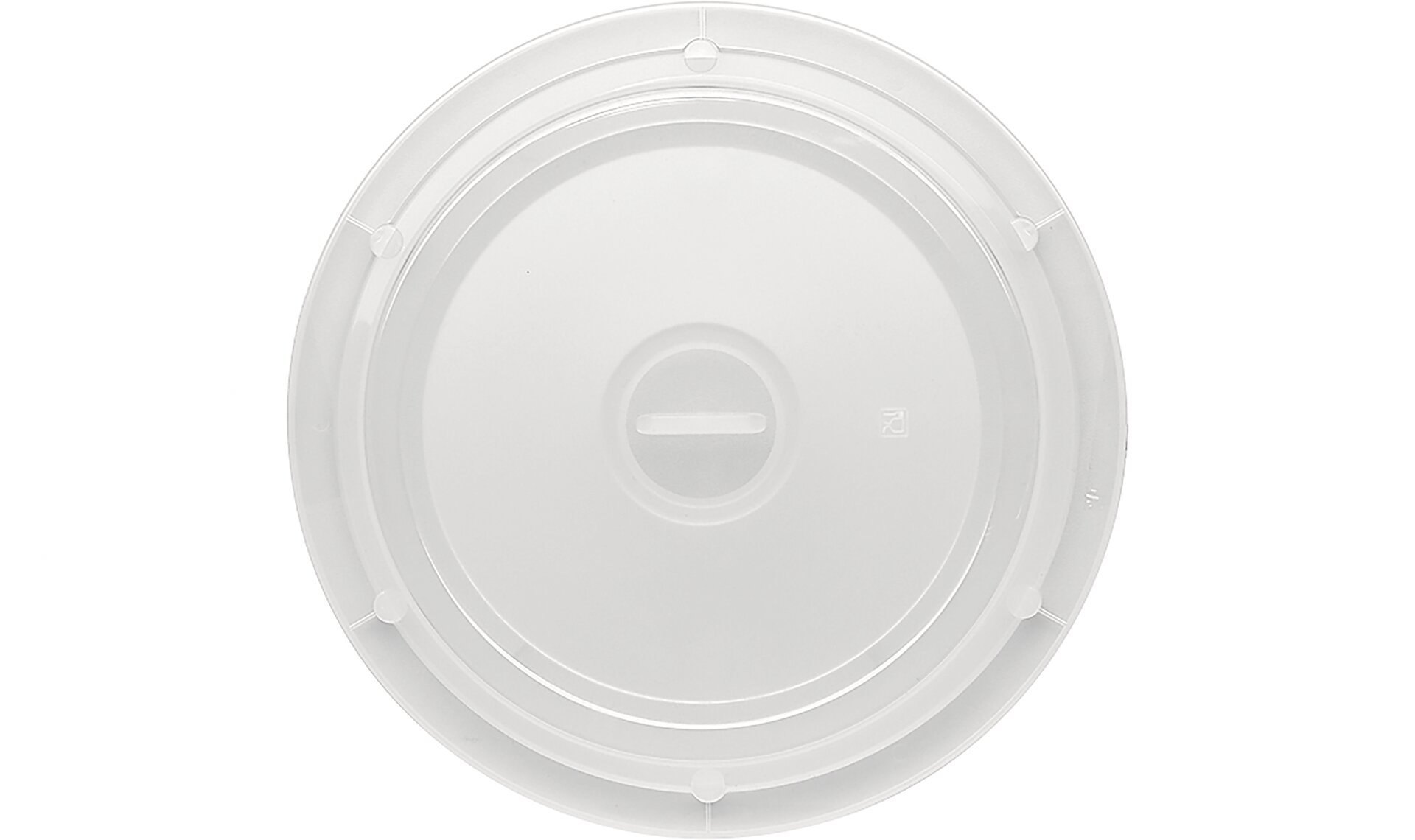Cloche mit Griff / rund / hoch 250 mm milchig-transparent
