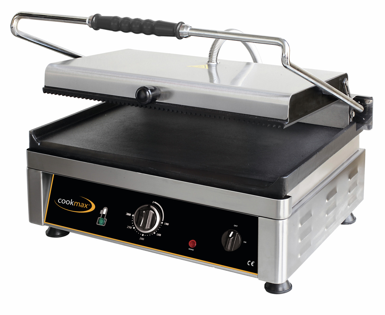 Elektro-Kontaktgrill oben gerillt + unten glatt 510 x 500 x 300 mm