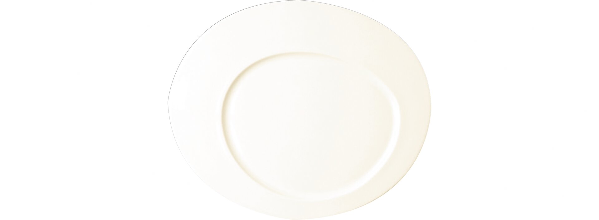 Teller flach oval Cayenne 190 x 160 mm crème
