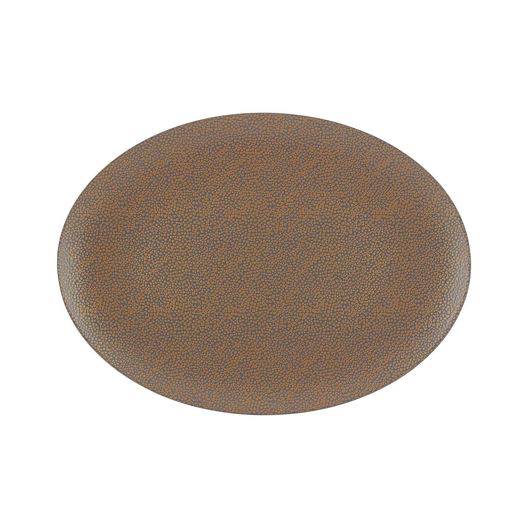 Coupplatte oval 330 x 240 mm metallic gold