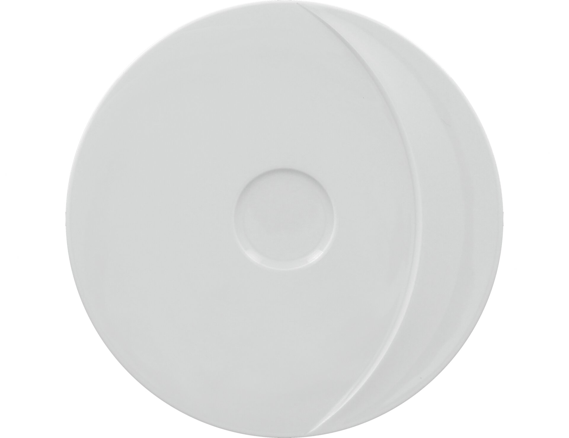 Sushiplatte rund 330 mm plain-white Moon