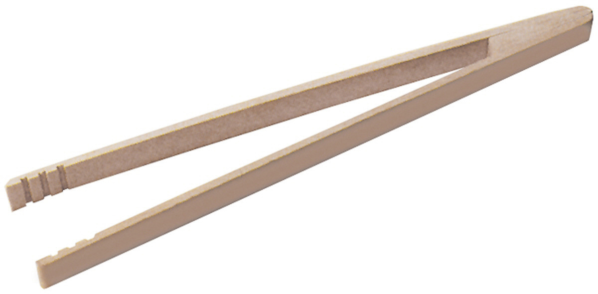 Heringszange 300 mm aus unbehandeltem naturbelassenem Buchenholz