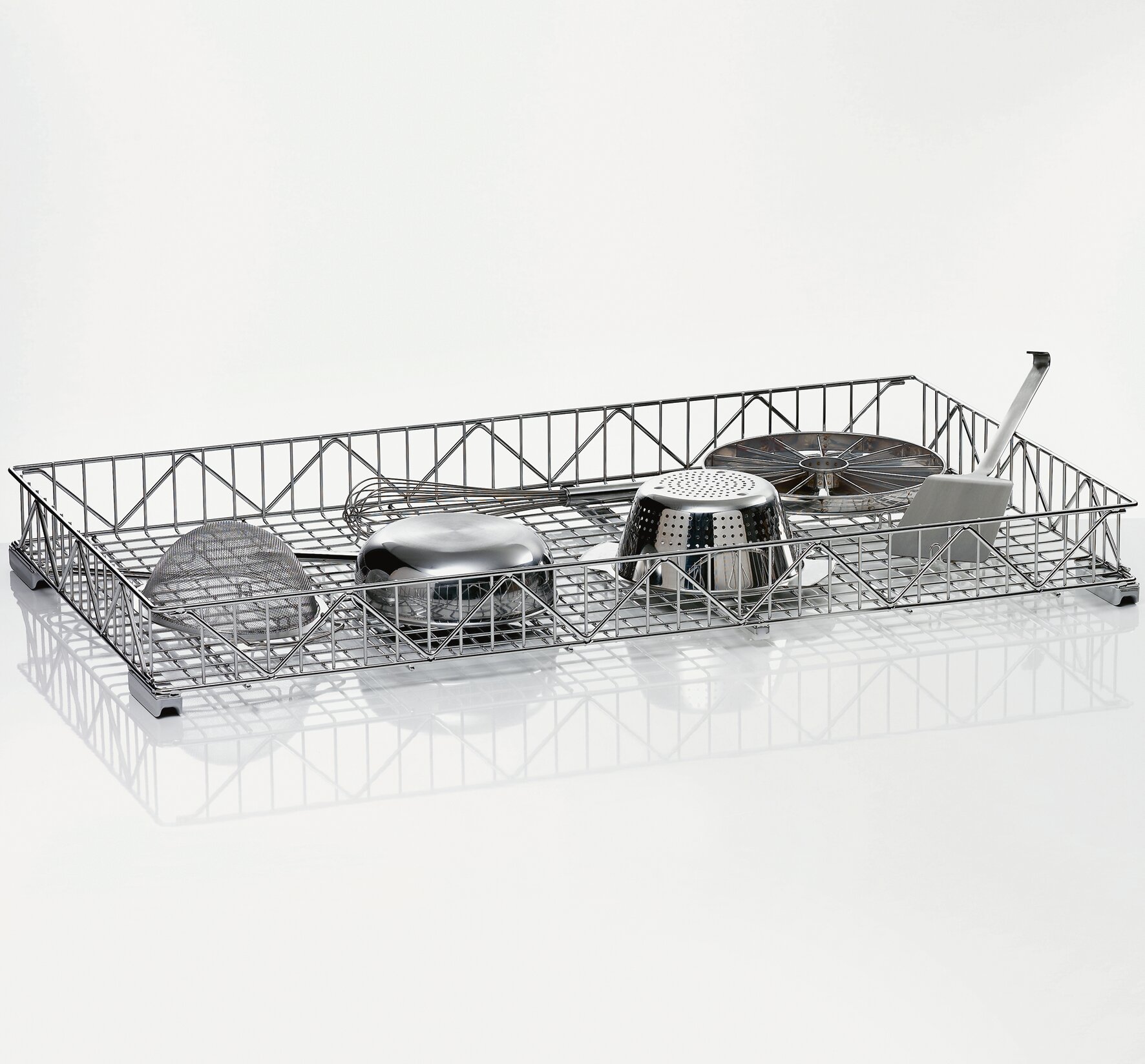 Gerätekorb Edelstahl /  1240 x 700 x 165 mm