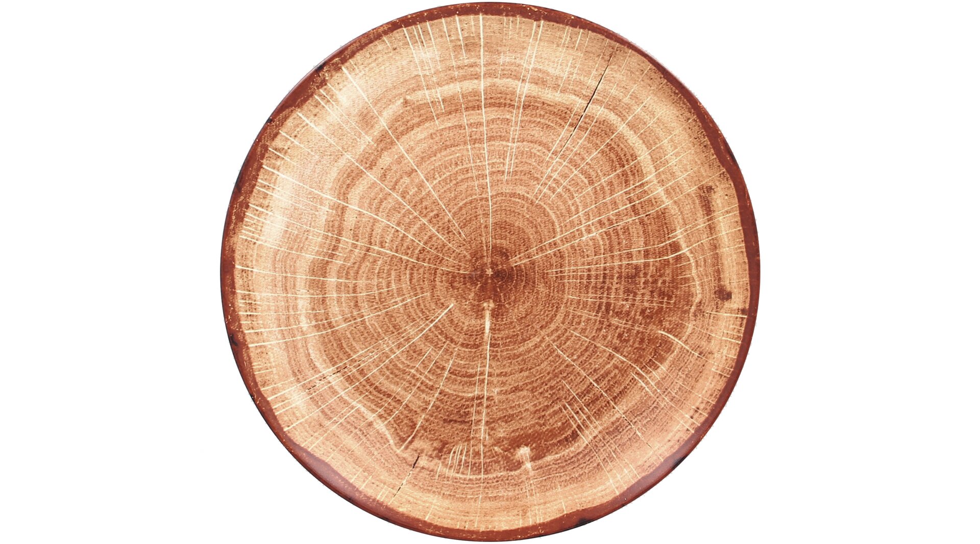 Coupteller flach 290 mm timber-brown Woodart