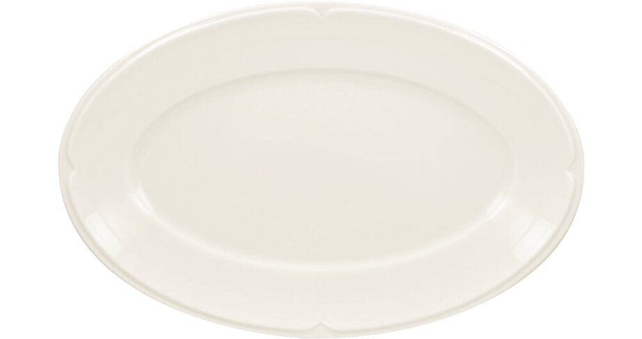 Teller oval 320 x 210 mm creme Anna