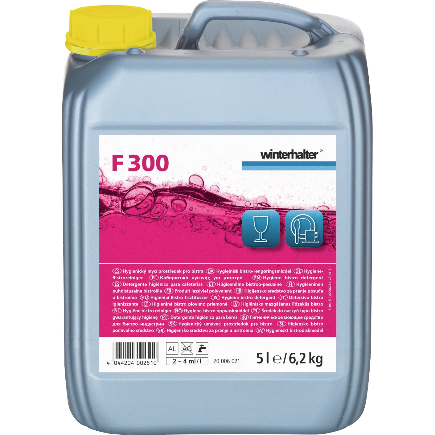 Hygiene-Bistroreiniger F 300 / 5,00 l Kanister