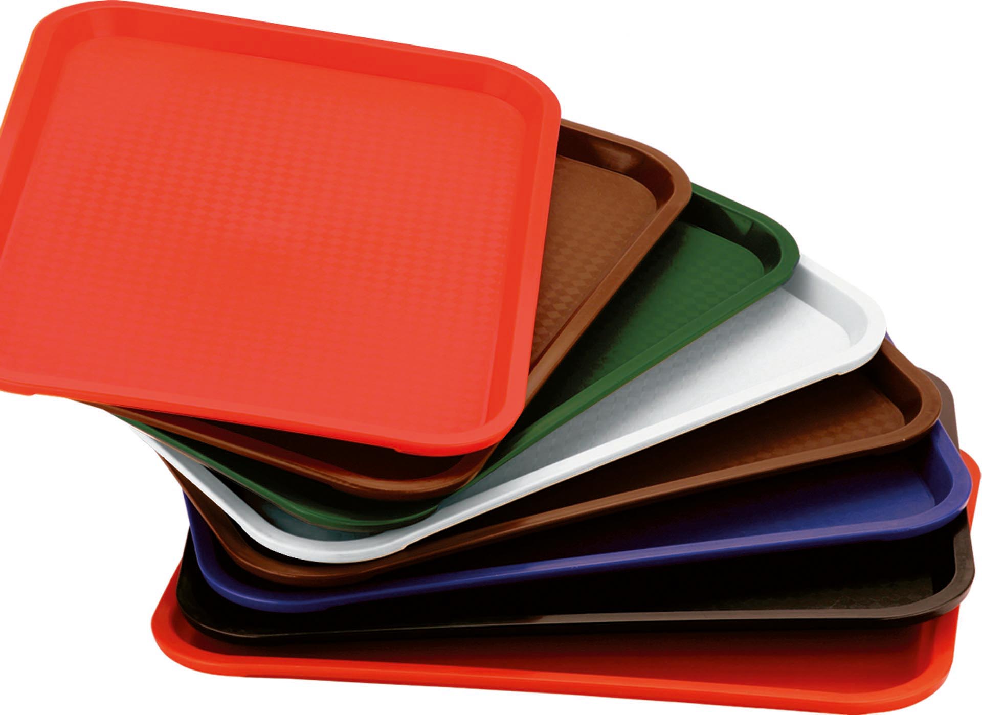 Serviertablett PP 41,5 x 31 cm braun