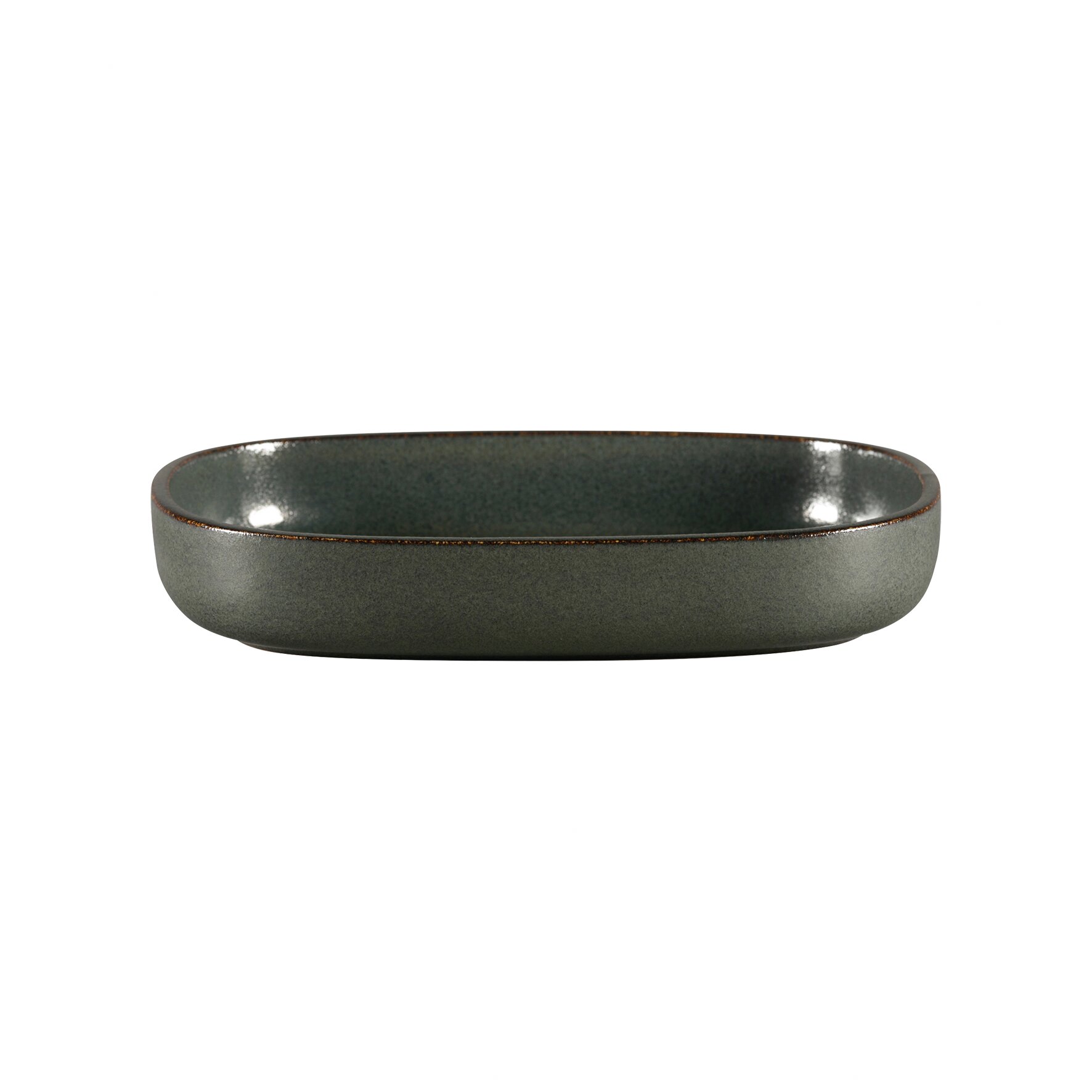 Platte oval tief 260 x 183 mm / 1,12 l caldera green Ease Caldera Green