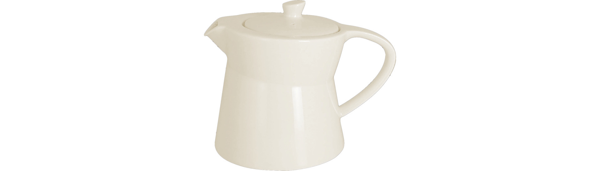 Teekanne mit Deckel 0,40 l crème