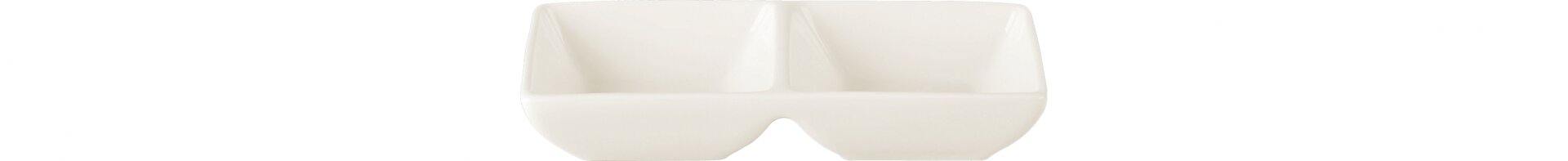 Saucenschale doppelt 145 x 70 x 30 mm / 0,12 l weiß
