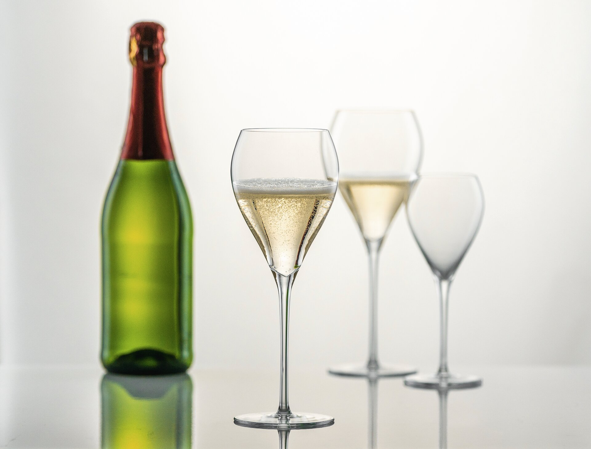 Schaumweinglas 86 mm / 0,39 l  mit Moussierpunkt