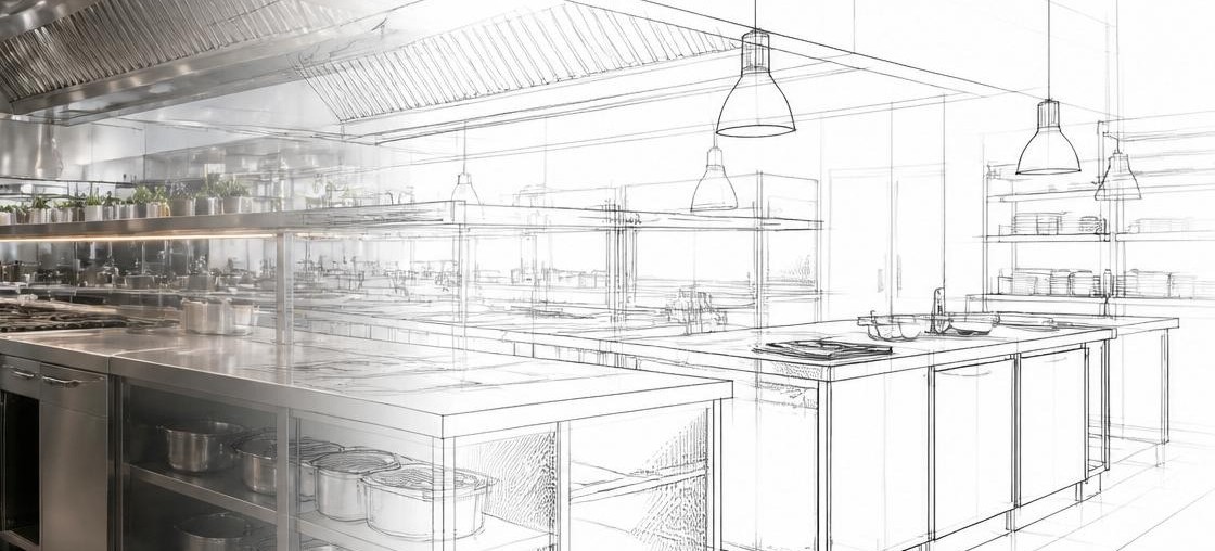 3D Planung Gastronomieküche