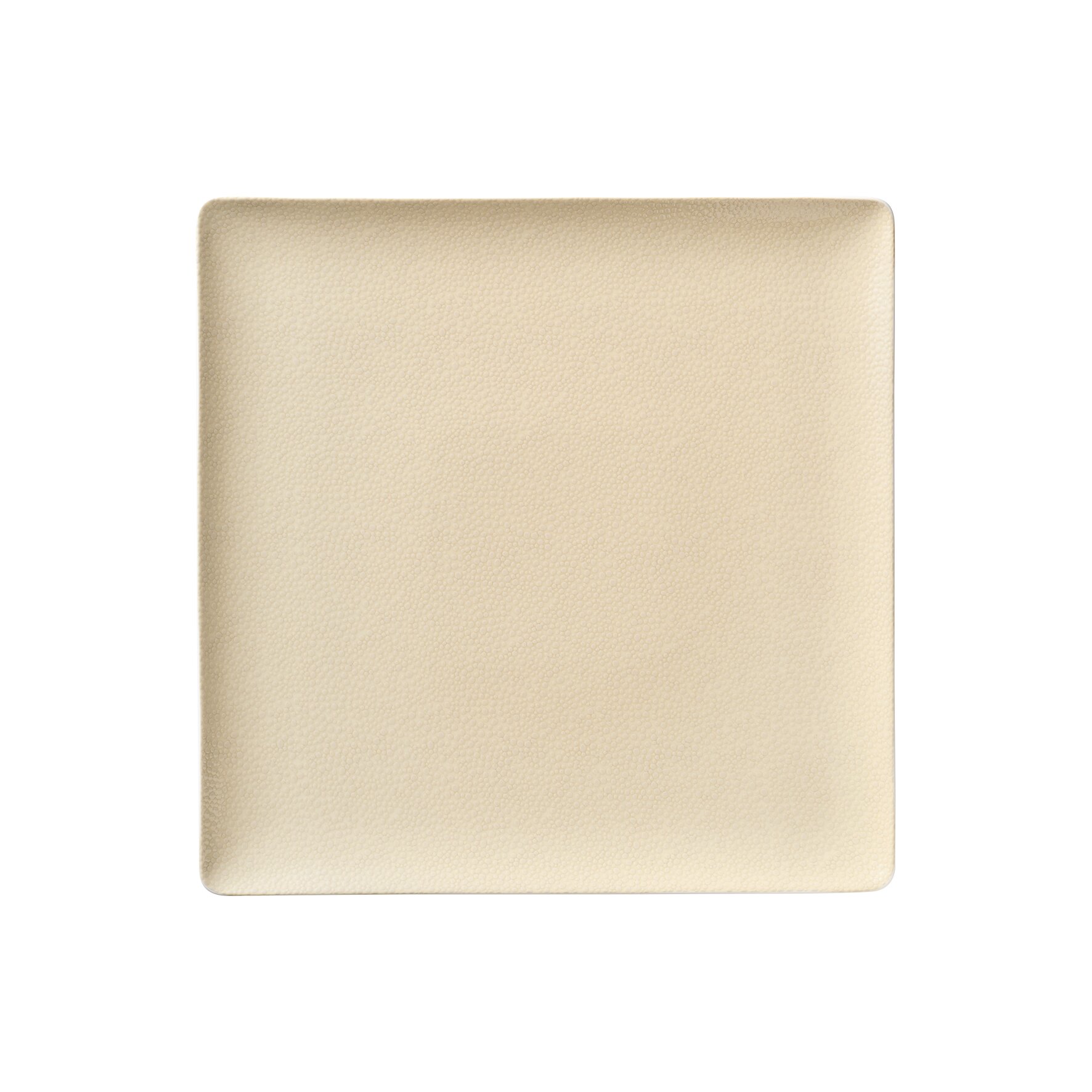 Coupteller flach quadratisch 270 x 270 mm champagne