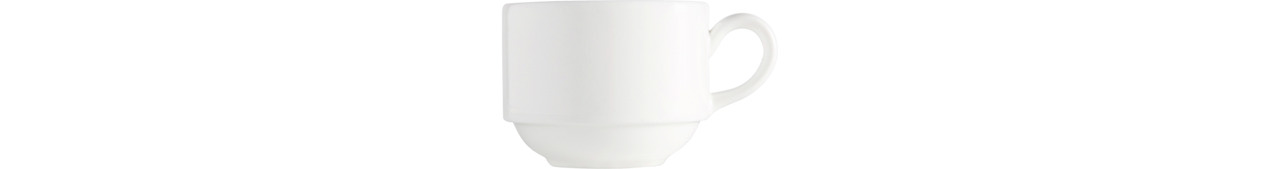 Espressotasse stapelbar 65 mm / 0,09 l weiß Gracia