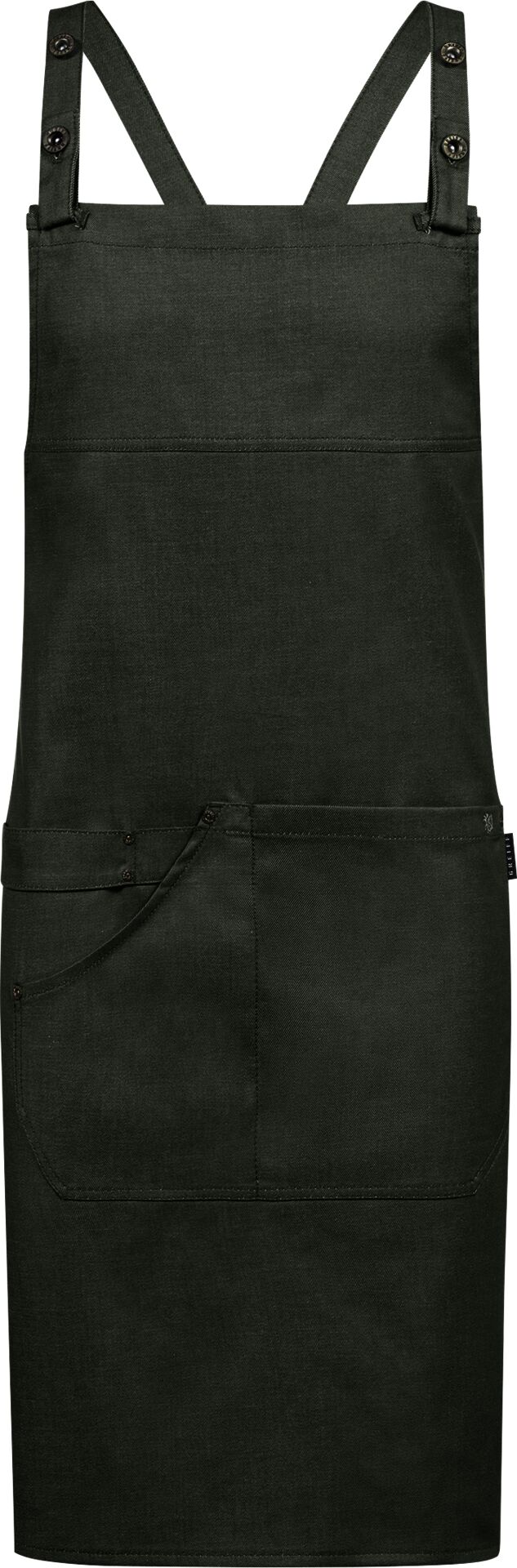 Latzschürze Denim-Optik grün