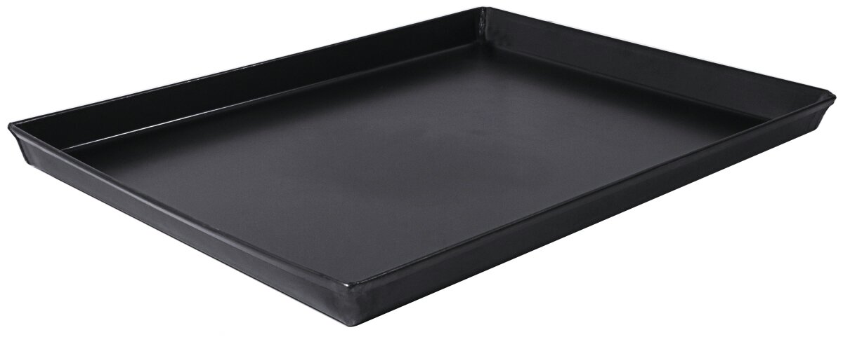 Pizzablech quadratisch 500 x 500 x 30 mm Schwarzblech