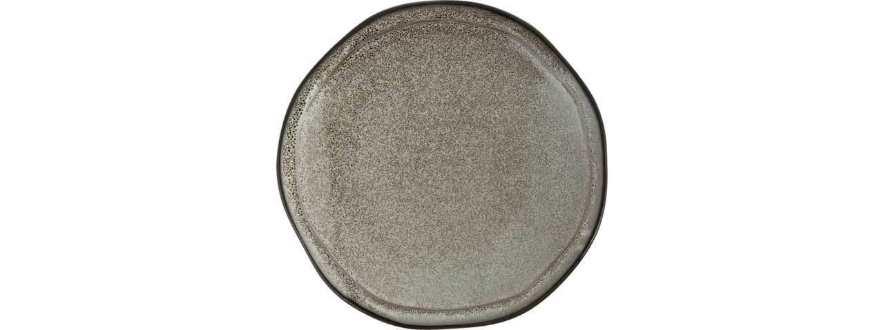 Coupeteller flach 150 mm grau Ston grau/grey