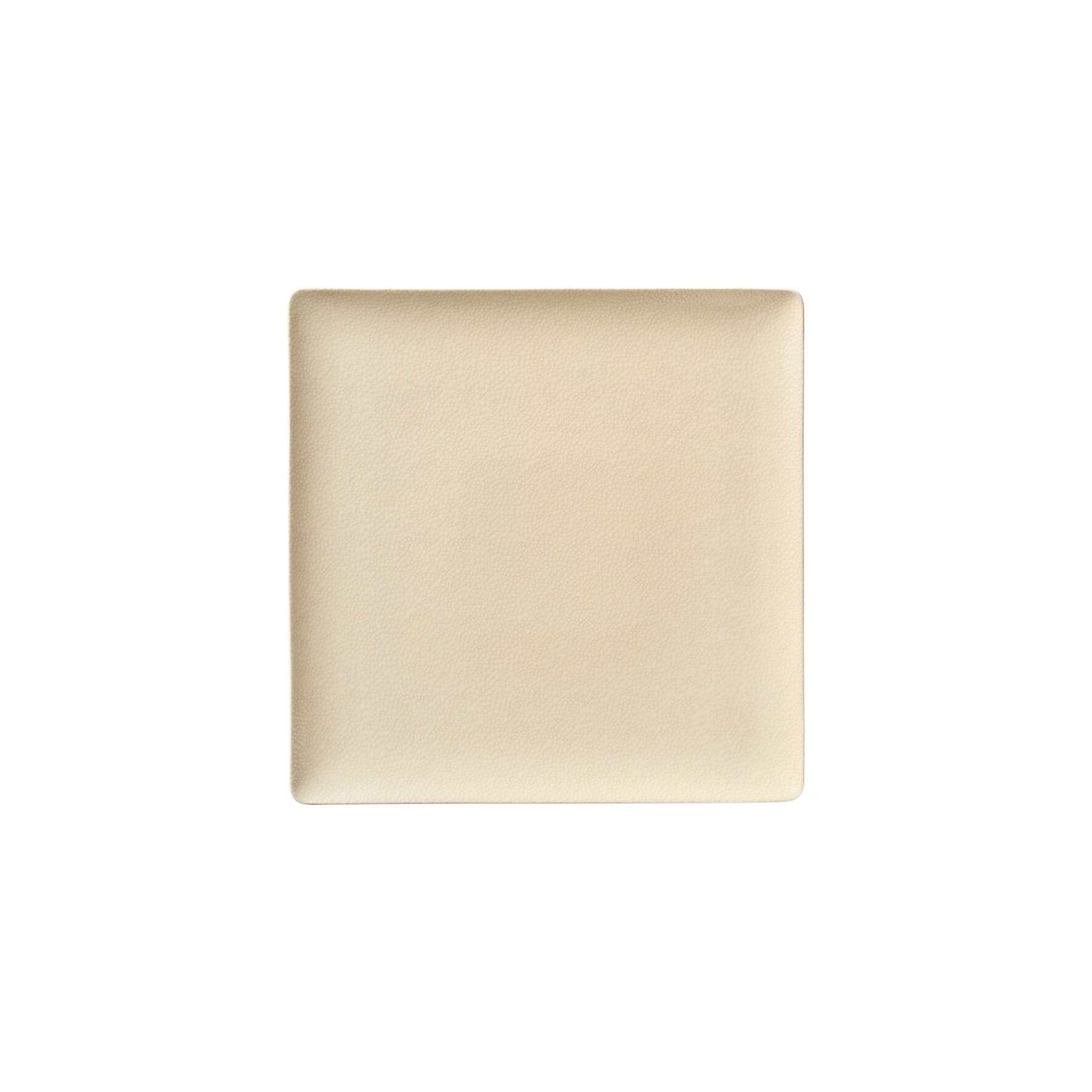 Coupteller flach quadratisch 200 x 200 mm champagne
