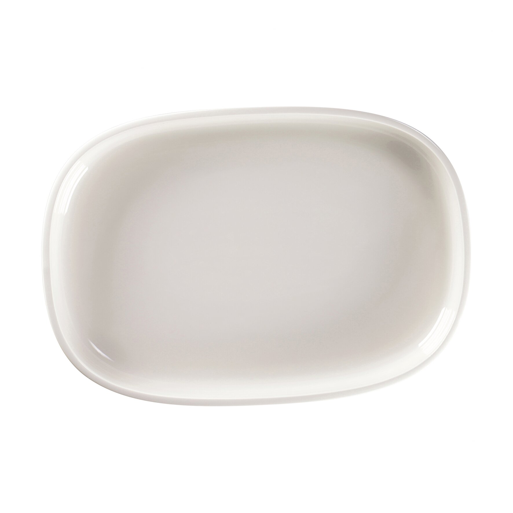 Platte oval tief 332 x 232 mm / 1,95 l weiß Ease Weiß