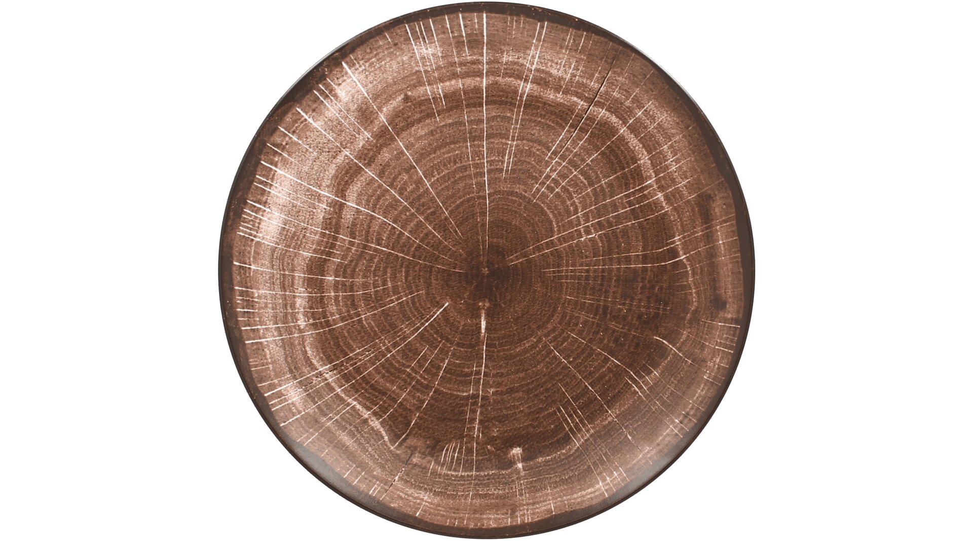 Coupteller flach 290 mm oak-brown Woodart