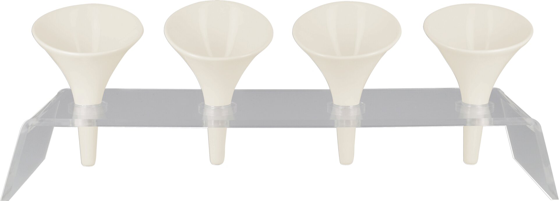 Schale konisch picked 90 mm plain-white