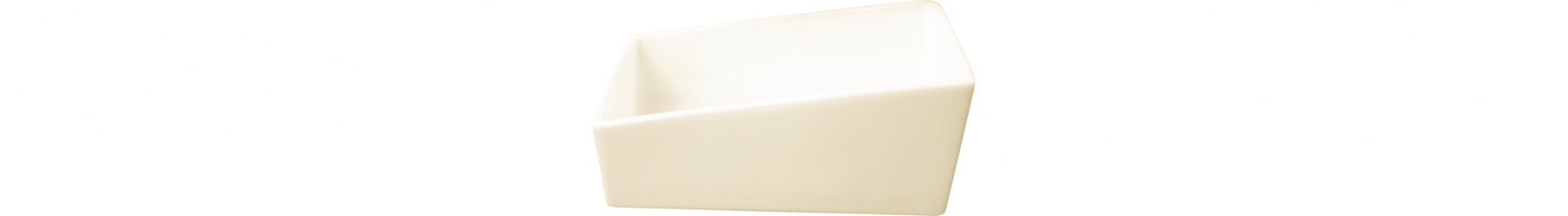Zuckertütenschale schräg 110 x 60 mm / 0,10 l creme Banquet