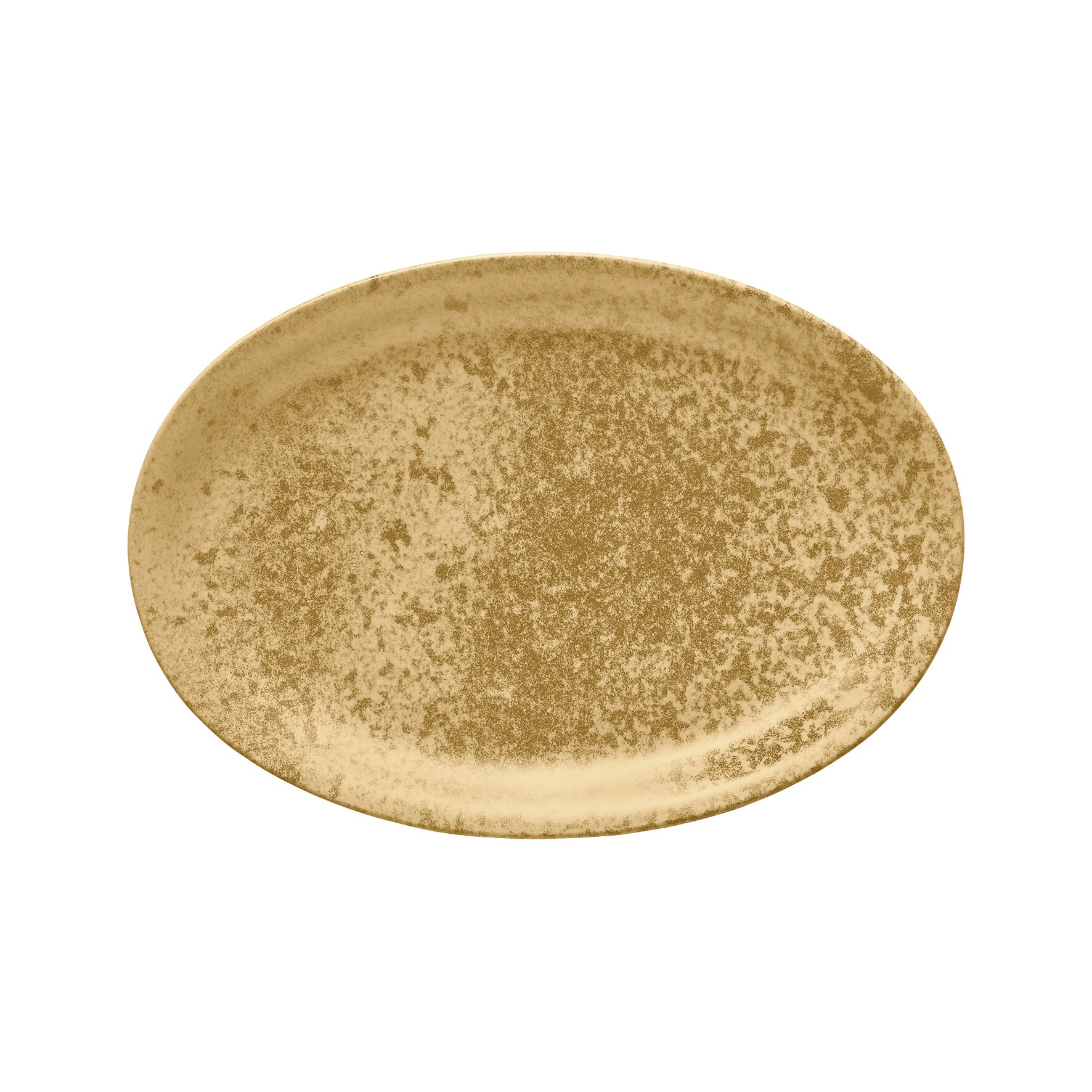 Platte oval 323 x 228 mm dark yellow