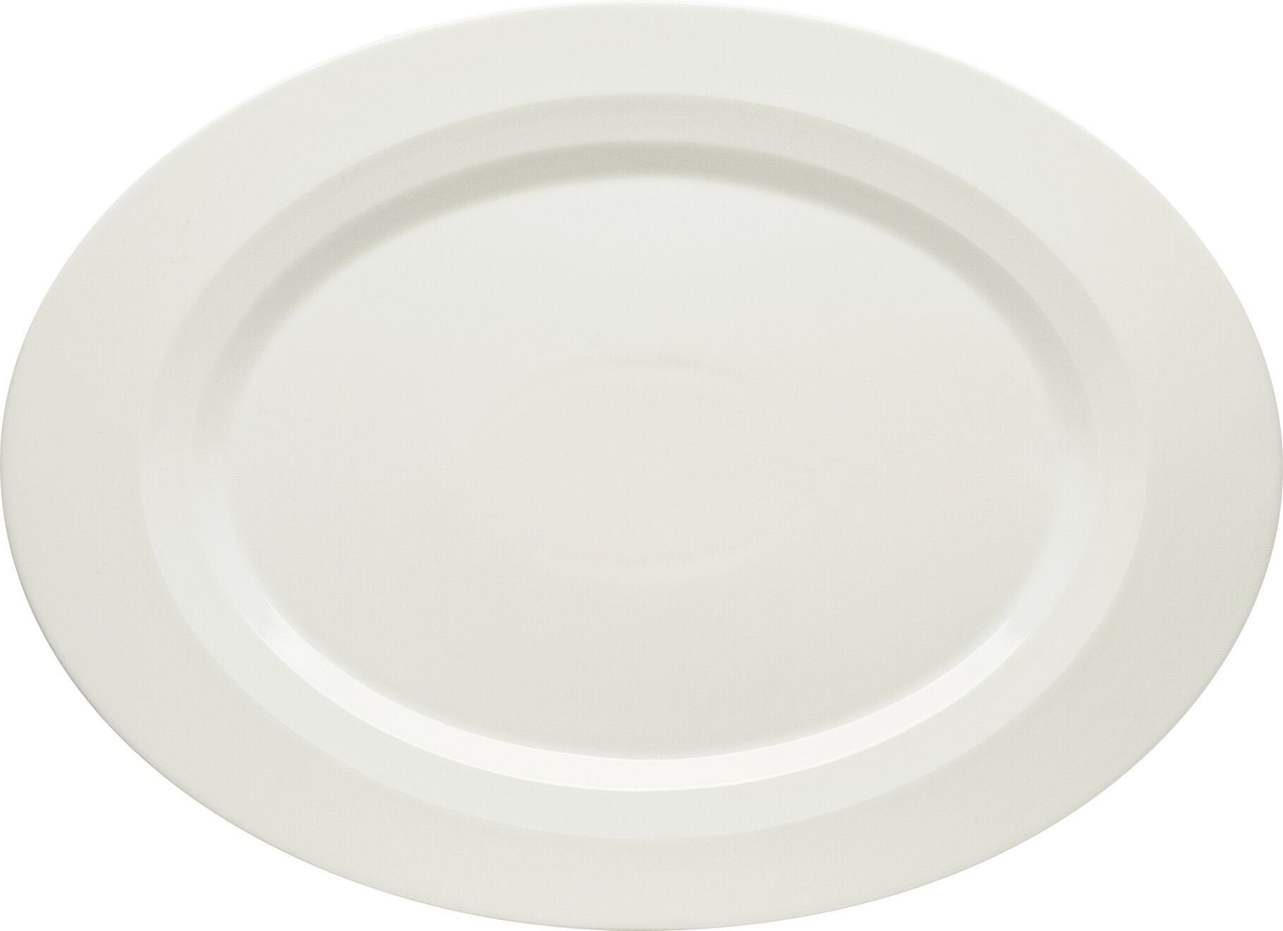 Platte oval mit Fahne 383 x 278 mm Allure