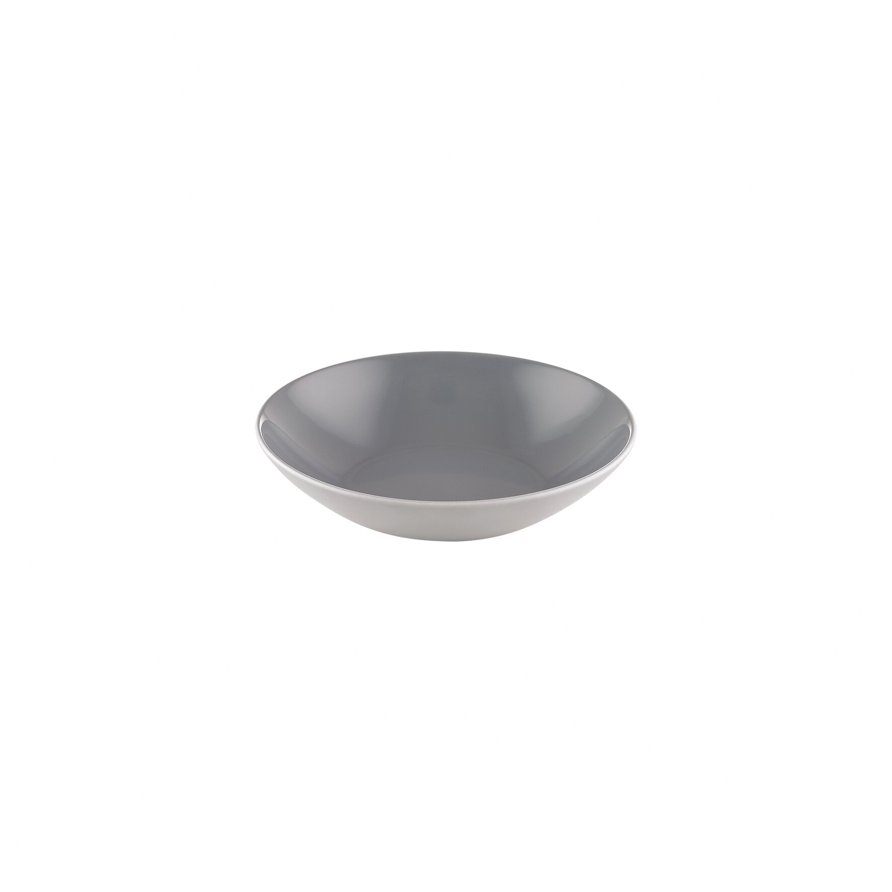 Coupteller tief rund 180 mm / 0,52 l gray uni