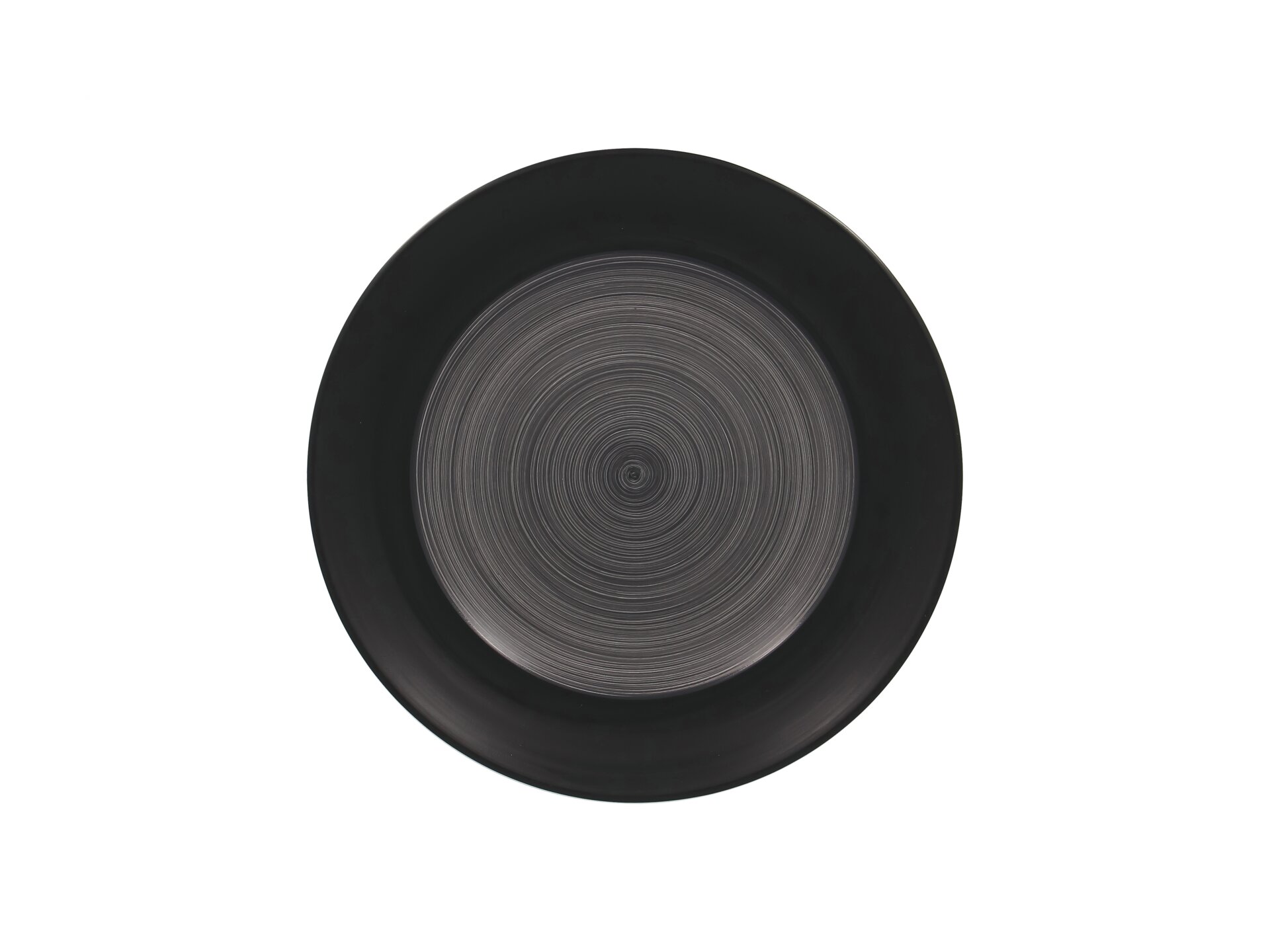 Teller flach rund 270 mm grau