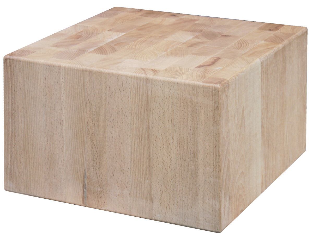 Hackblock 400 x 400 x 250 mm Holz