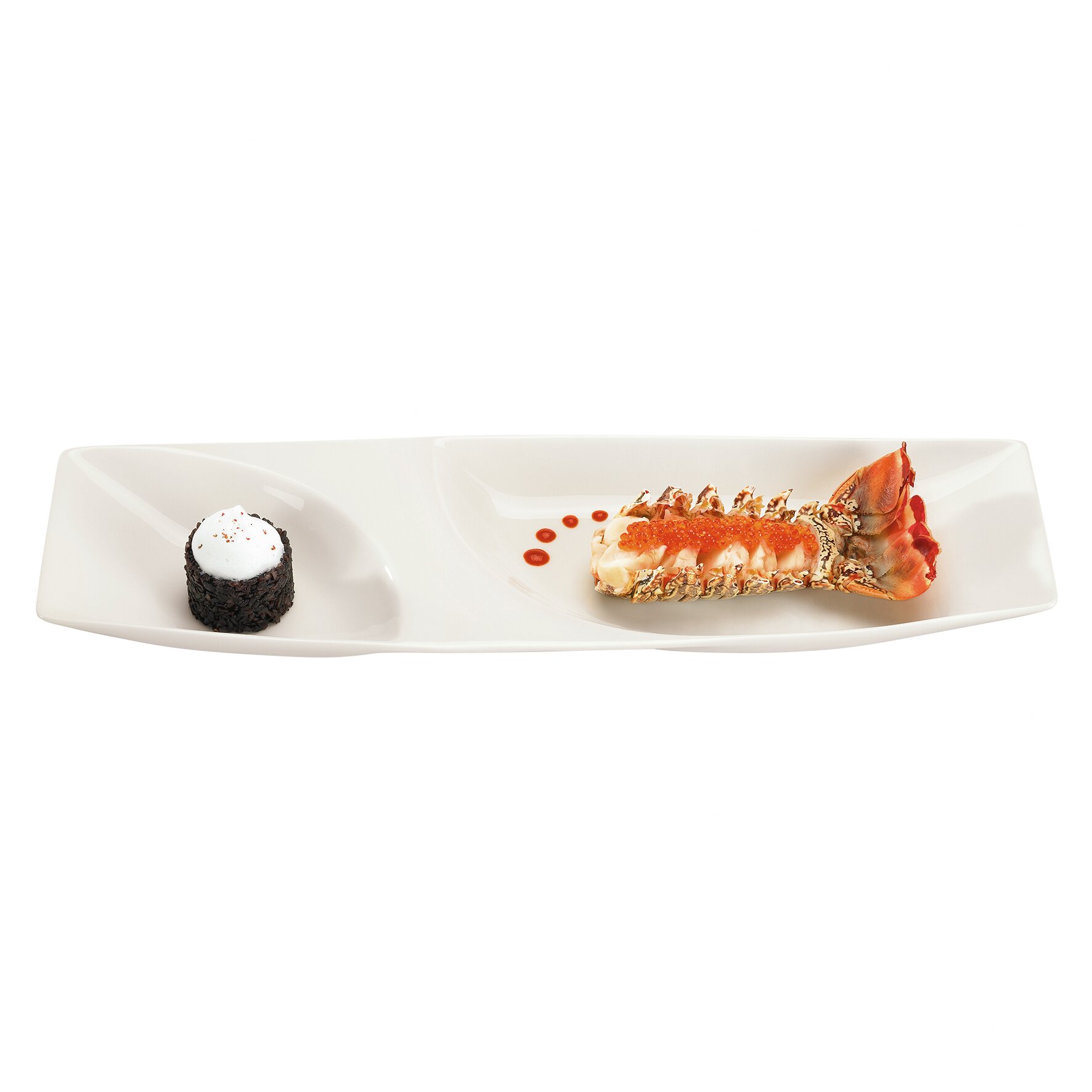 Platte twin 530 x 170 mm creme Mazza