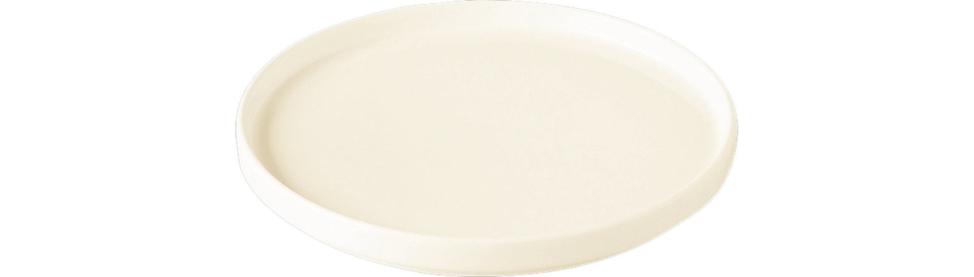 Teller flach ohne Rand 230 mm creme auch als Deckel für Teller tief NODP23
