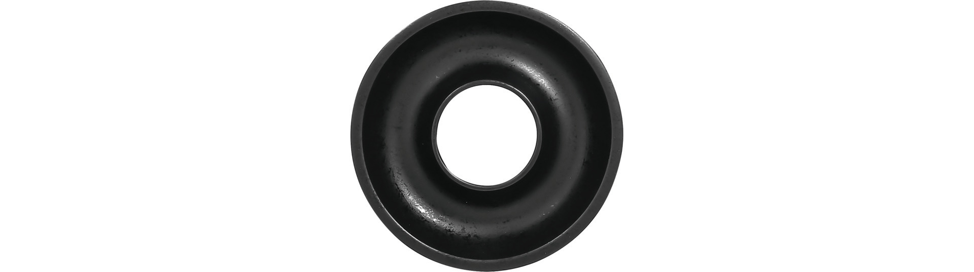 Deckel tief ashore 125 mm schwarz
