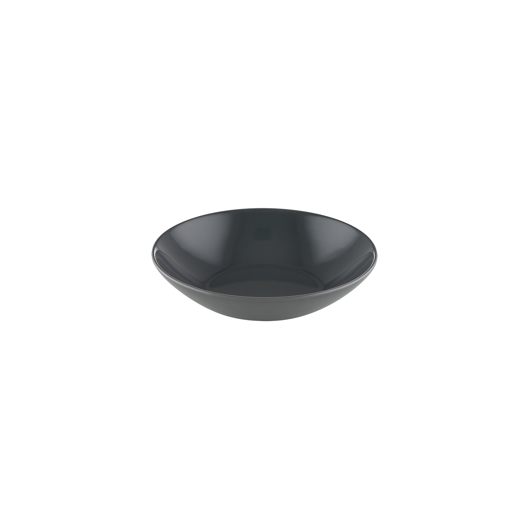 Coupteller tief rund 180 mm / 0,52 l black uni