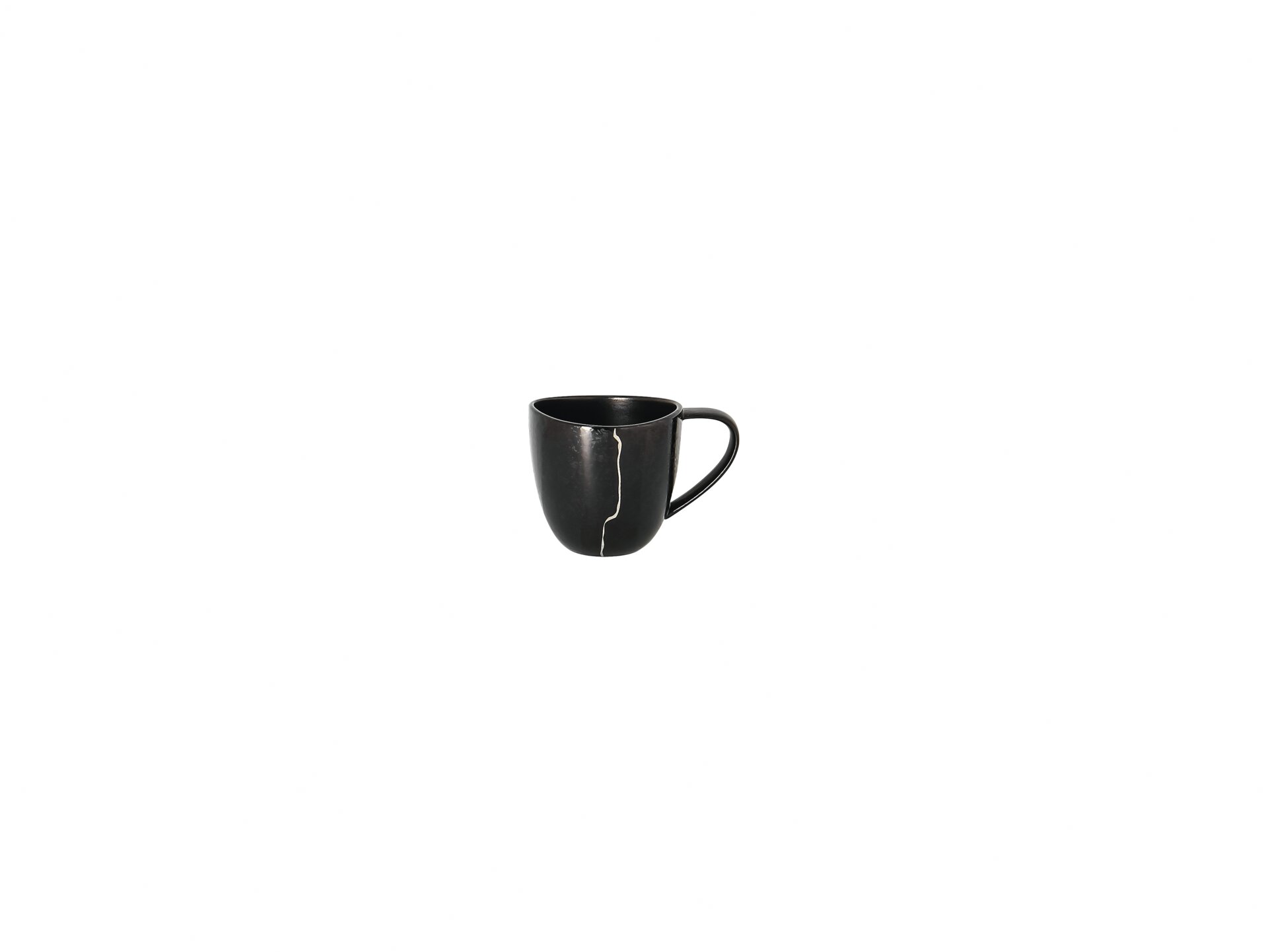 Espressotasse 0,09 l silber Karbon silber