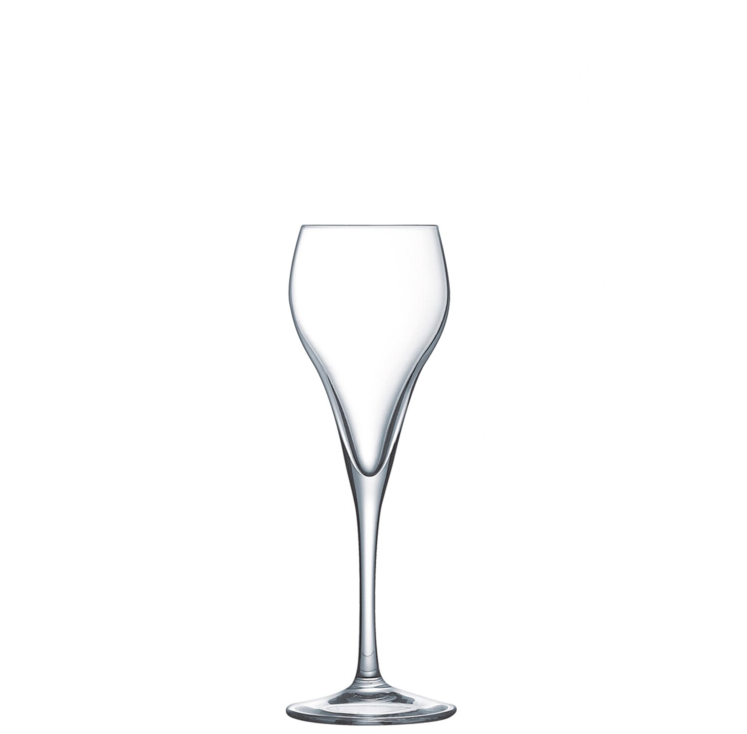 Sektkelch 65 mm / 0,16 l transparent mit Moussierpunkt