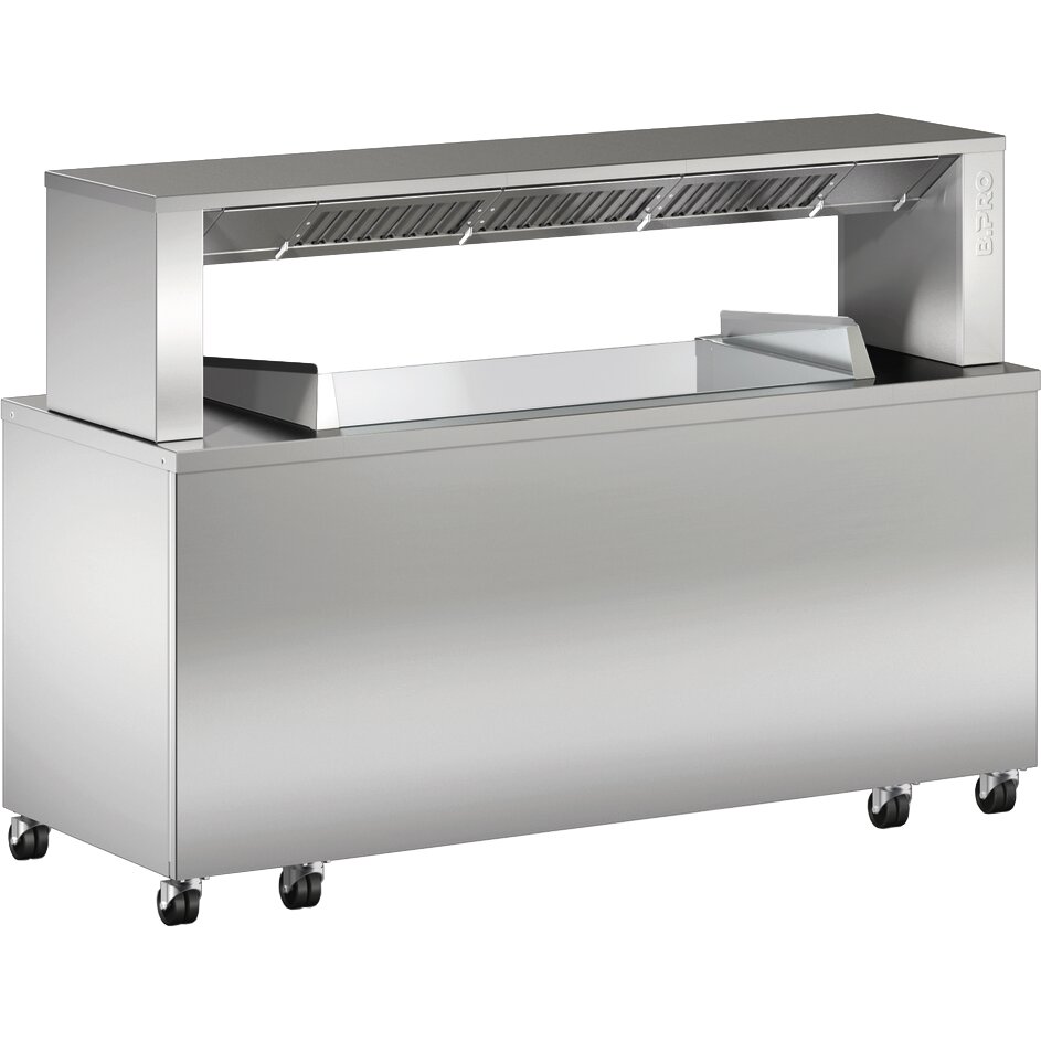 Frontcooking-Station BC FS 3.1 / für 3  Auftischgeräte / 1949 x 756 x 1362 mm