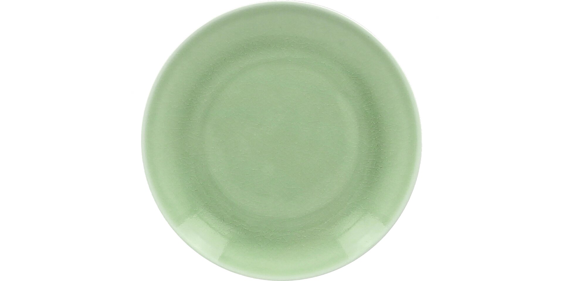 Coupteller flach 180 mm plain-green Vintage
