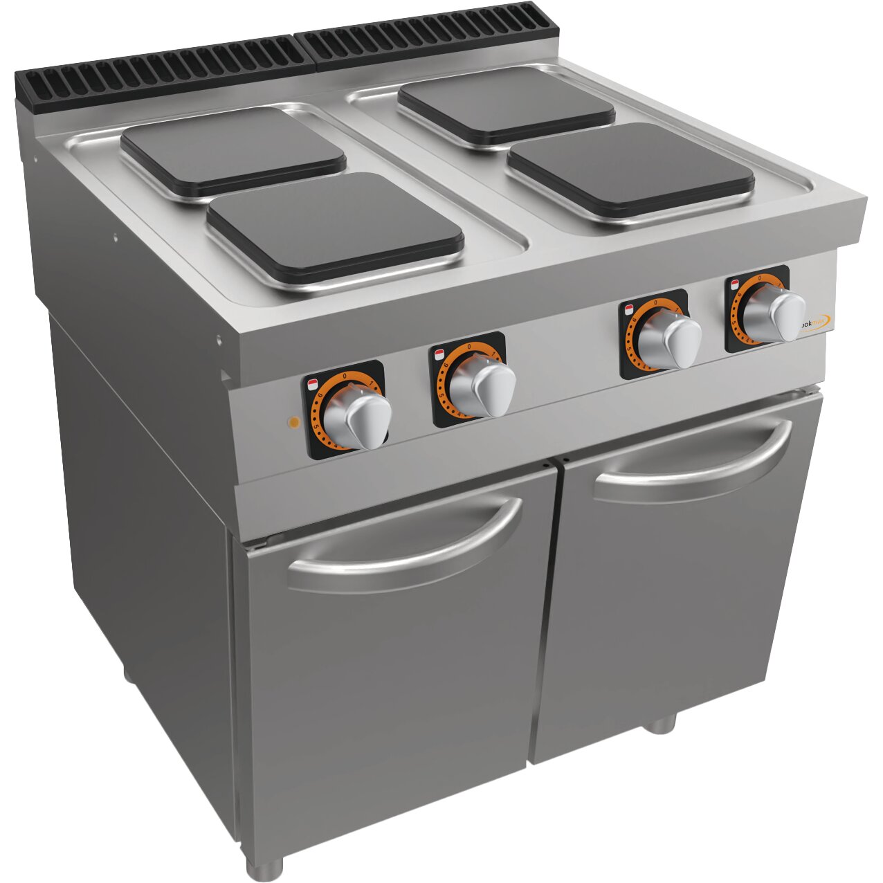 Elektro-Herd 4 Platten, Unterbau mit Türen