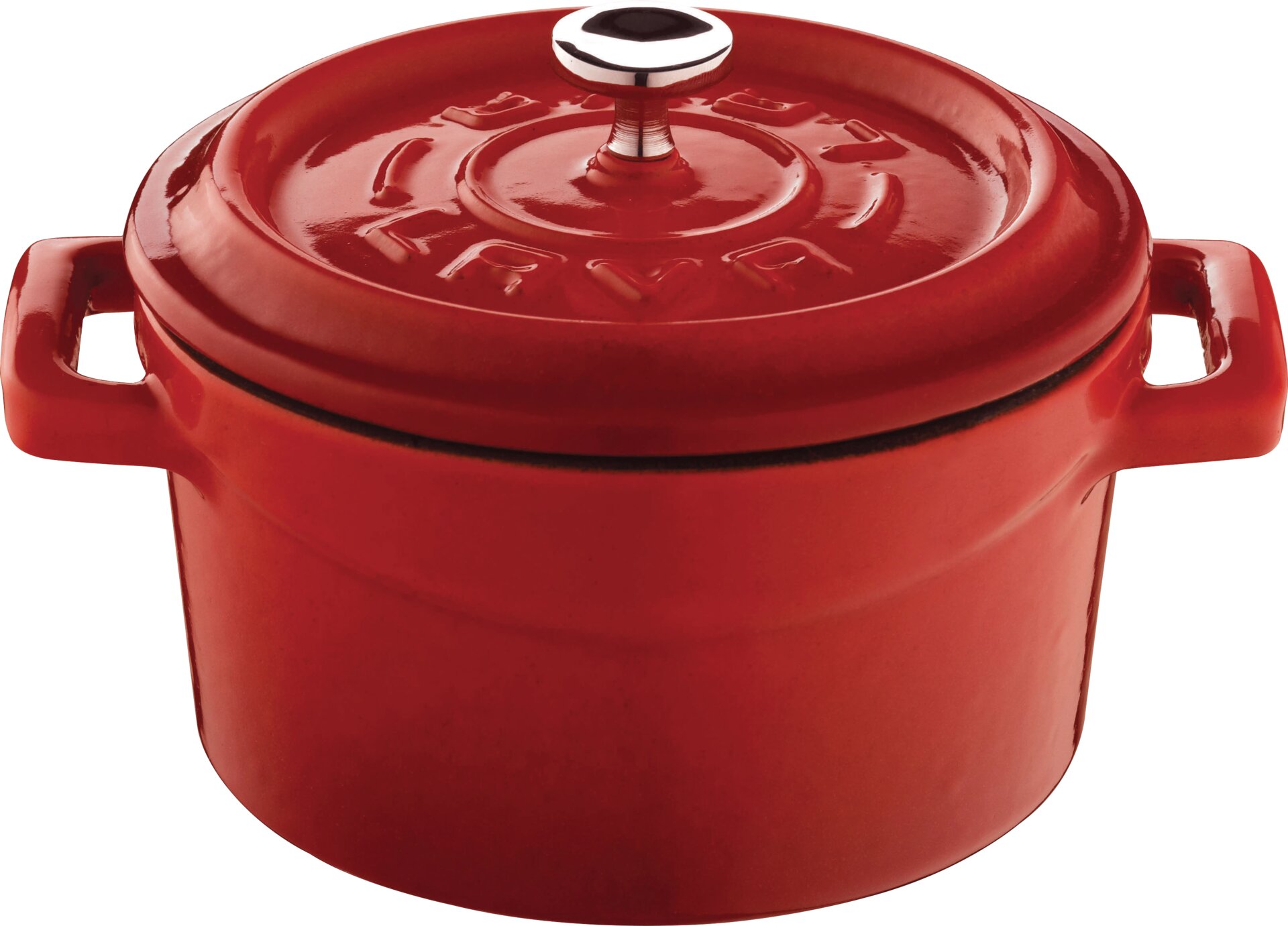 Cocotte 141 x 110 mm / 0,35 l rot mit Deckel Spotlights