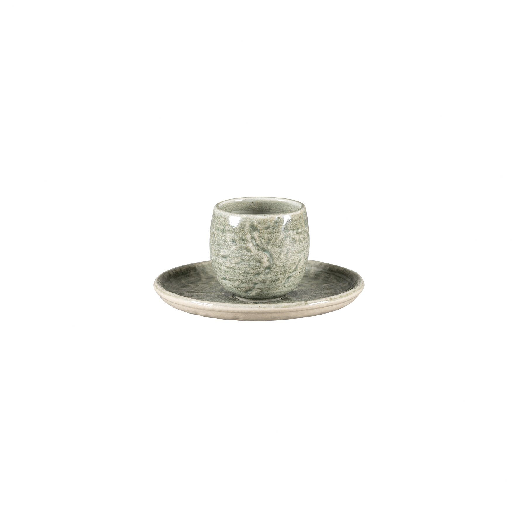 Untertasse rund 130 mm Sage green Krush Sage Green