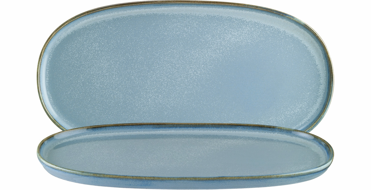 Platte oval Hygge 300 x 160 mm Sky