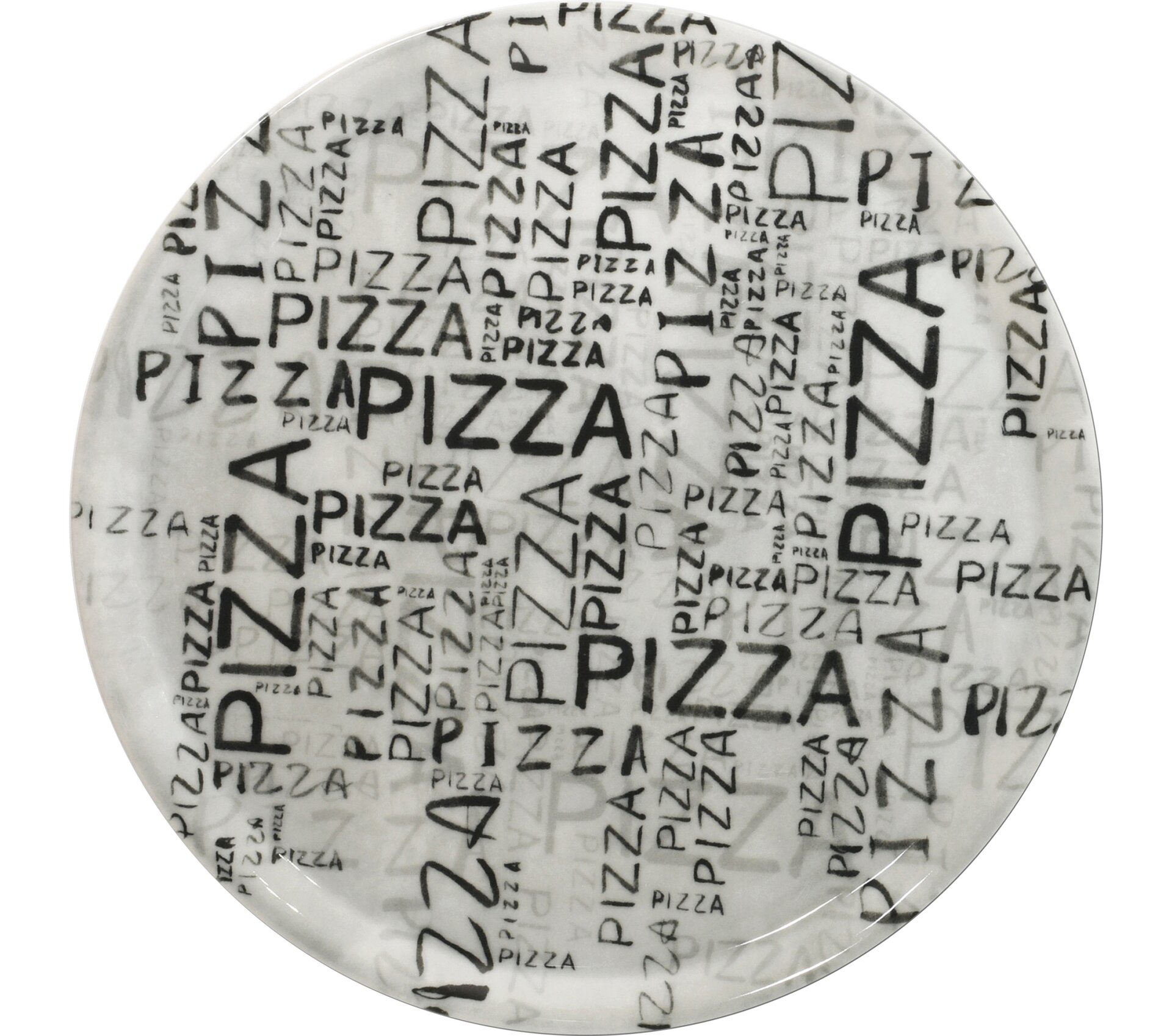 Pizzateller 329 mm White & Black Napoli