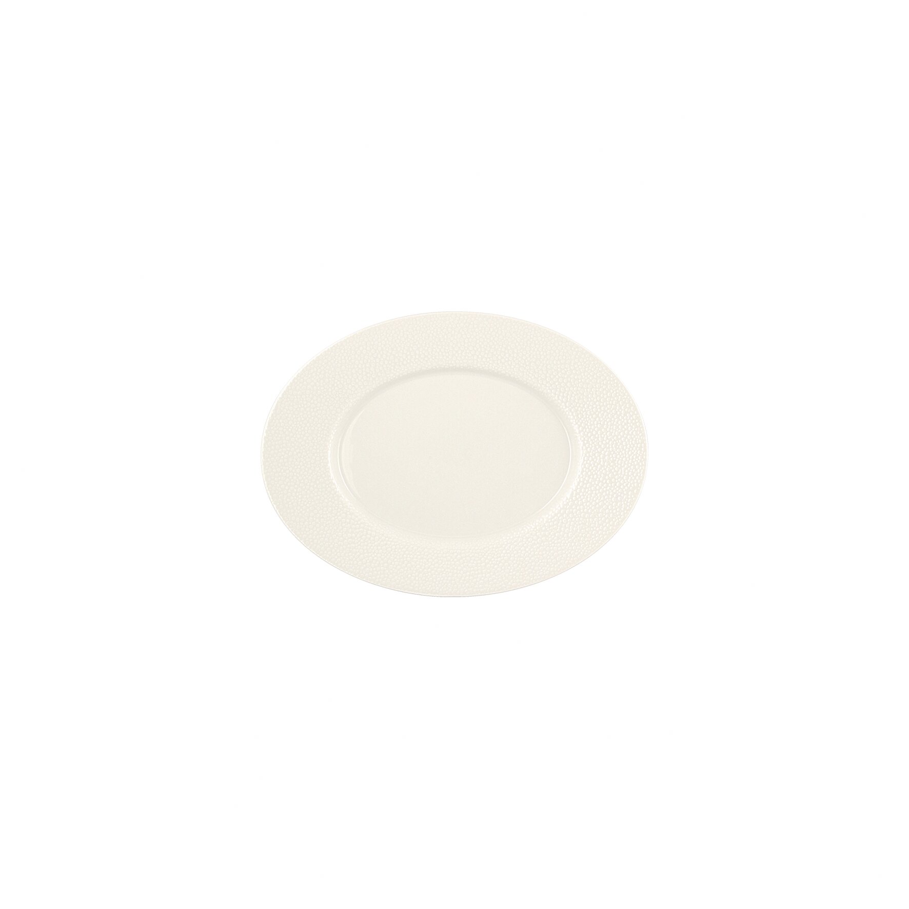 Platte oval Fahne 179 x 131 mm light Purity Pearls