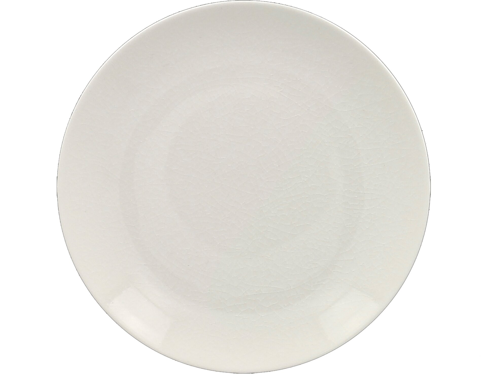 Coupteller flach 270 mm plain-white Vintage
