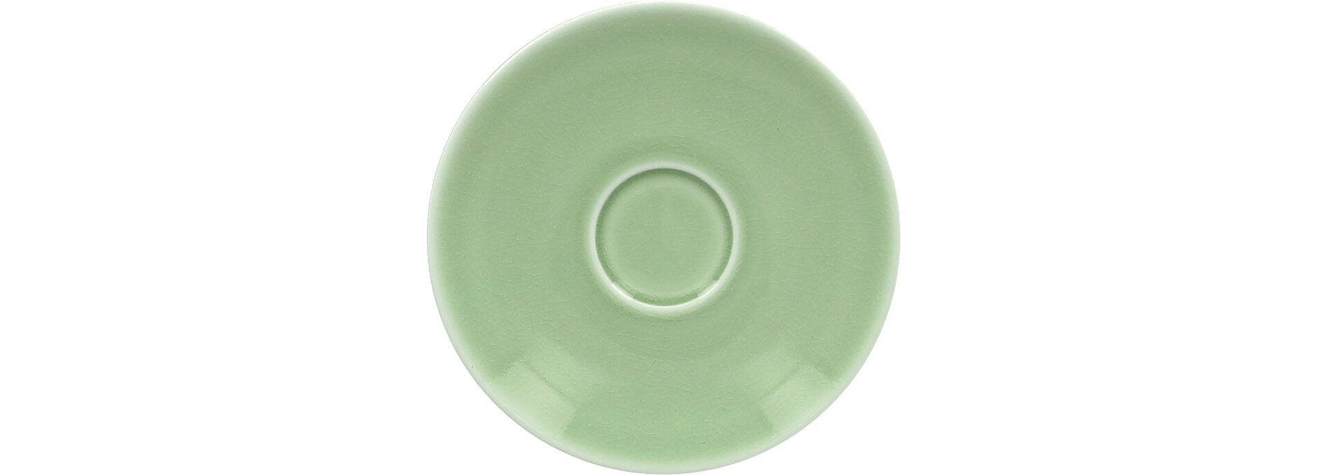 Espresso-Untertasse 130 mm plain-green für Espressotasse CLCU09 Vintage